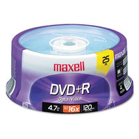 DVD+R Discs, 4.7GB, 16x, Spindle, Silver, 25/Pack, Sold as 2 Package