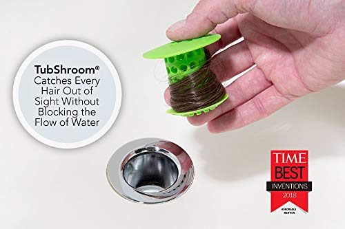 SinkShroom Revolutionary Bathroom Sink Drain Protector Hair Catcher,  Strainer, Snare, Nickel Edition