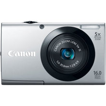 Load image into Gallery viewer, Canon PowerShot A3400 IS 16.0 MP Digital Camera with 5x Optical Image Stabilized Zoom 28mm Wide-Angle Lens with 720p HD Video Recording and 3.0-Inch Touch Panel LCD (Silver) (OLD MODEL)
