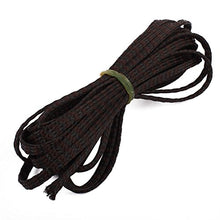 Load image into Gallery viewer, Aexit 4mm PET Tube Fittings Cable Wire Wrap Expandable Braided Sleeving Black Brown Microbore Tubing Connectors 5M Length
