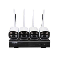 Load image into Gallery viewer, ESCAM WNK403 4CH WiFi NVR Kit P2P 720P Access Point Automatch Outdoor IR Night Vision IP Camera Adaptor US
