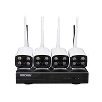 ESCAM WNK403 4CH WiFi NVR Kit P2P 720P Access Point Automatch Outdoor IR Night Vision IP Camera Adaptor US