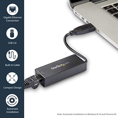 StarTech.com USB 3.0 to Gigabit Ethernet Adapter - 10/100/1000 NIC