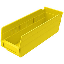 Load image into Gallery viewer, Akro-Mils 30120 Plastic Nesting Shelf Bin Box, (12-Inch x 4-Inch x 4-Inch), Yellow, (24-Pack)
