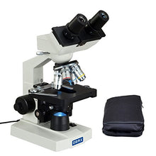 Load image into Gallery viewer, OMAX 40X-2500X Lab Binocular Biological Compound LED Microscope with Vinyl Carrying Case
