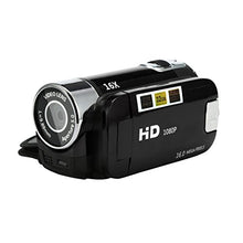 Load image into Gallery viewer, JPOQW Video Camcorder HD 1080P Handheld Digital Camera 16X Digital Zoom with External Microphone Digital Camcorders (Black)
