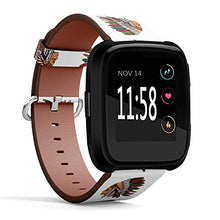 Load image into Gallery viewer, Replacement Leather Strap Printing Wristbands Compatible with Fitbit Versa - Tribal Native American Indian Girl
