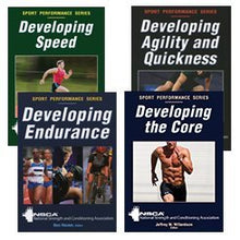 Load image into Gallery viewer, NSCA Sport Performance Series Bundle (Developing Agility &amp; Quickness, Developing Endurance, Developing Speed and Developing the Core)

