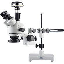 Load image into Gallery viewer, KOPPACE 3.5X-90X,Trinocular Stereo Microscope,Single arm bracket,10 million pixels, Industrial inspection Microscope,USB 3.0 Industrial Camera,144 LED Ring Light,Provide professional image measurement
