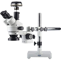 KOPPACE 3.5X-90X,Trinocular Stereo Microscope,Single arm bracket,10 million pixels, Industrial inspection Microscope,USB 3.0 Industrial Camera,144 LED Ring Light,Provide professional image measurement