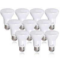 Bioluz LED 10 Pack BR20 LED Bulb 6W=50W 2700K Warm White 90 CRI Dimmable UL-Listed CEC Title 20 Compliant 540 Lumen Outdoor/Indoor Flood Light (Pack of 10)