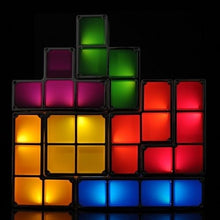 Load image into Gallery viewer, Uwill Newest Tetris LED Desk Lamp DIY Retro Game Style Stackable Magic Xmas Gift
