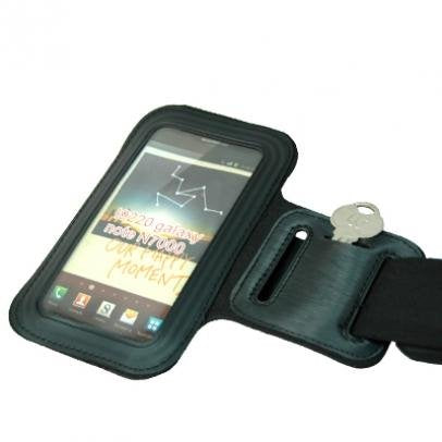 Armband Sports Gym Workout Cover Case Arm Strap Jogging Band Neoprene Black for Verizon LG G5 - Verizon LG G6 - Verizon LG K20 V - Verizon LG K8 V - Verizon Motorola Droid Maxx 2