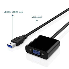 Load image into Gallery viewer, LECMARK USB 3.0 to VGA Adapter Multi-Display Video Converter for Windows 10/8.1/8/7/XP
