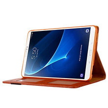 Load image into Gallery viewer, Jennyfly 10.5 Inch Tab S4, Luxury PU Leather Smart Cover Case Auto Sleep/Wake Function Build-in Pencil Holder and Card Slots Protective Cover Compatible with Samsung Galaxy Tab S4 10.5 - Brown
