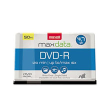 Load image into Gallery viewer, MAX638011 - Maxell DVD Recordable Media - DVD-R - 16x - 4.70 GB - 50 Pack Spindle
