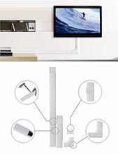 Load image into Gallery viewer, Maclean Cable Cover Raceway Tidy Cable Management Organizer (60x20x250mm Plastic White)
