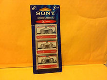 Load image into Gallery viewer, Sony 3MC-60B Microcassette - 3 Pack
