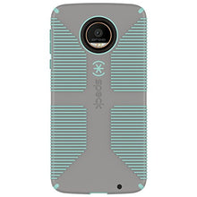 Load image into Gallery viewer, Speck Products CandyShell Grip Case for Moto Z Droid Smartphone, Sand Grey/Aloe Green
