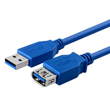 Load image into Gallery viewer, Everydaysource 3 Feet SuperSpeed USB 3.0 Type A Male to A Female Extension Cable - M/F, Blue
