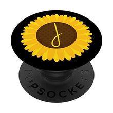 Load image into Gallery viewer, Sunflower Pop Socket - Sunflower Popsocket - Letter J
