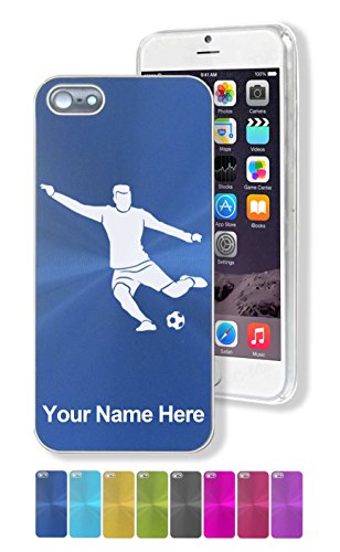 Case for iPhone 5/5s - Soccer Player Man - Personalized Engraving Included