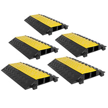 Load image into Gallery viewer, Rage Powersports 5-Pack Bundle of 2-Channel Heavy Duty Modular Cable Protector Ramps
