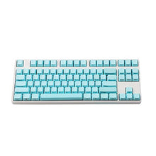 Load image into Gallery viewer, Side-Printed Thick PBT OEM Profile 87 ANSI Keycaps for MX Switches Mechanical Keyboard (Only Keycap) (Light Blue)
