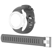 Load image into Gallery viewer, Waekethy Watch Band for Suunto D4 / D4i, Soft Silicone Strap Sport Wristband Replacement Band Compatible with Suunto D4 / D4i Novo (Grey)

