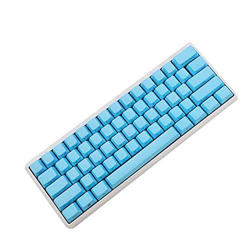 Side-Printed Thick PBT OEM Profile 61 ANSI Keycaps for MX Switches Mechanical Keyboard (Dard Blue) (Only Keycap)