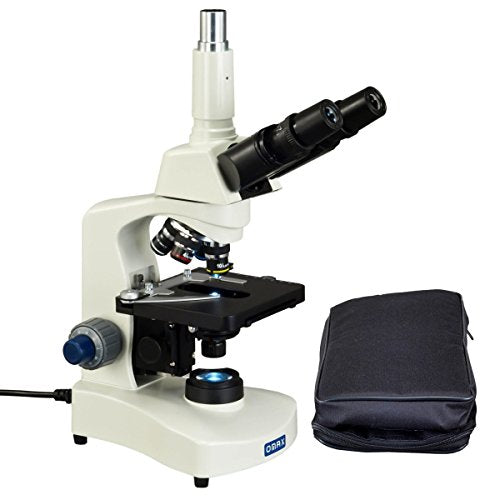 OMAX 40X-2500X Compound Siedentopf LED Trinocular Microscope with Vinyl Carrying Case