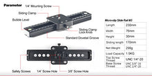 Load image into Gallery viewer, SunwayFoto M3 Micro-Slip Slide Video Rail, 3.31 Lbs Capacity
