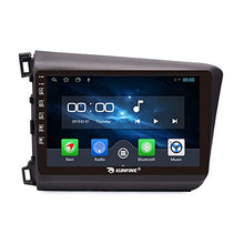 Load image into Gallery viewer, KUNFINE Android Radio CarPlay &amp; Android Auto Autoradio Car Navigation Stereo Multimedia Player GPS Touchscreen RDS DSP BT WiFi Headunit Replacement for Honda Civic 2012-2015, if Applicable
