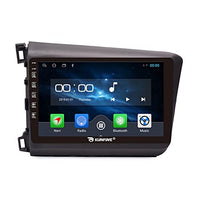 KUNFINE Android Radio CarPlay & Android Auto Autoradio Car Navigation Stereo Multimedia Player GPS Touchscreen RDS DSP BT WiFi Headunit Replacement for Honda Civic 2012-2015, if Applicable