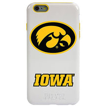 Load image into Gallery viewer, Guard Dog Collegiate Hybrid Case for iPhone 6 Plus / 6s Plus  Iowa Hawkeyes  White
