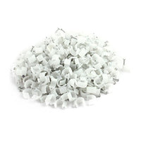 Aexit 500Pcs 8mm Cord Management Diameter Plastic Wall Insert Circle Cable Mount Nail Cable Straps Clips White