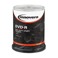 DVD-R Discs, 4.7GB, 16x, Spindle, Silver, 100/Pack, Sold as 2 Package