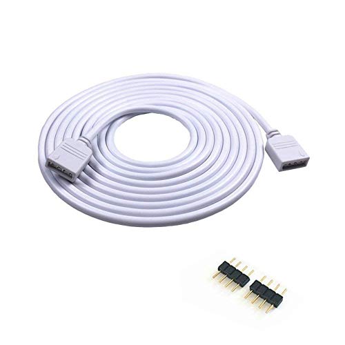 (1x) 1.0 m - 4 Color RGB Extension Cable LED Strip Connector Extension Wire 4 Pin LED Connector for SMD 5050 3528 2835 RGB LED Light Strip (1-Pack)