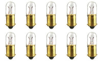 CEC Industries #43 Bulbs, 2.5 V, 1.25 W, BA9s Base, T-3.25 shape (Box of 10)