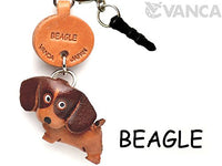 Beagle Leather Dog Earphone Jack Accessory / Dust Plug / Ear Cap / Ear Jack Vanca Made In Japan #4770