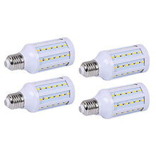 Load image into Gallery viewer, 15W E27 LED Corn Light Bulbs- 60 LEDs 5730 SMD 1800lm Daylight White 6000K LED Corn COB Lamp 75W Equivalent 360 Degree Beam Angle for Kitchen livingroom Garage Factory Warehouse Barn Backyard 4 Pack
