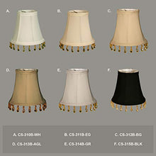 Load image into Gallery viewer, Royal Designs, Inc. Beaded Bell Clip On Chandelier Shade CS-313B-5AGL, Antique Gold, 3 x 5 x 4
