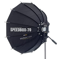 SMDV Diffuser SPEEDBOX-S70 - Professional 28-inch (70cm) Rigid Portable Quick Folding Dodecagon Softbox for Speedlight Flash - Legio Limited Edition