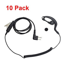 Load image into Gallery viewer, M head Earpiece Headset PTT With Mic for 2-pin Motorola Two Way Radio 10 pack
