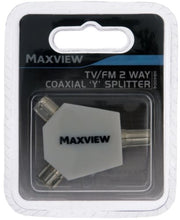 Load image into Gallery viewer, Maxview Angled Splitter Combiner - White
