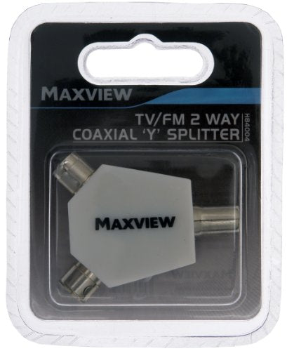 Maxview Angled Splitter Combiner - White
