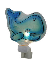 Load image into Gallery viewer, Whimsical Blue Whale Plug In Nightlight
