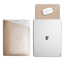Load image into Gallery viewer, WALNEW 13.5 Inch Microsoft Surface Book 3/2/1 Protective Soft Sleeve Case, 13.5&quot; Surface Book Cover Bag with Safe Interior and Exterior Mouse Pad, Gold
