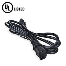 Load image into Gallery viewer, PwrON 6ft/1.8m UL Listed AC Power Cord Outlet Socket Cable for Dell P2214H P2014H E2213, P2414H U2713H 1901FP, P2212H E1914H, P2714H U2913WM, E2414H P2012H P2314H, U2414H UltraSharp U2212HM 469-1252
