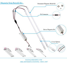 Load image into Gallery viewer, 4 Pack LED Troffer 2x4 FT Retrofit Kit,Magnetic LED Retrofit kit,36W (240W Equiv),5000K Daylight White,0-10V LED Driver/2 Tubes Per Kit,T8 T10 T12 Fluorescent Replacement Light Bar,Easy to Install
